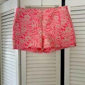 J. Crew Jacquard Floral Pink Women's Shorts